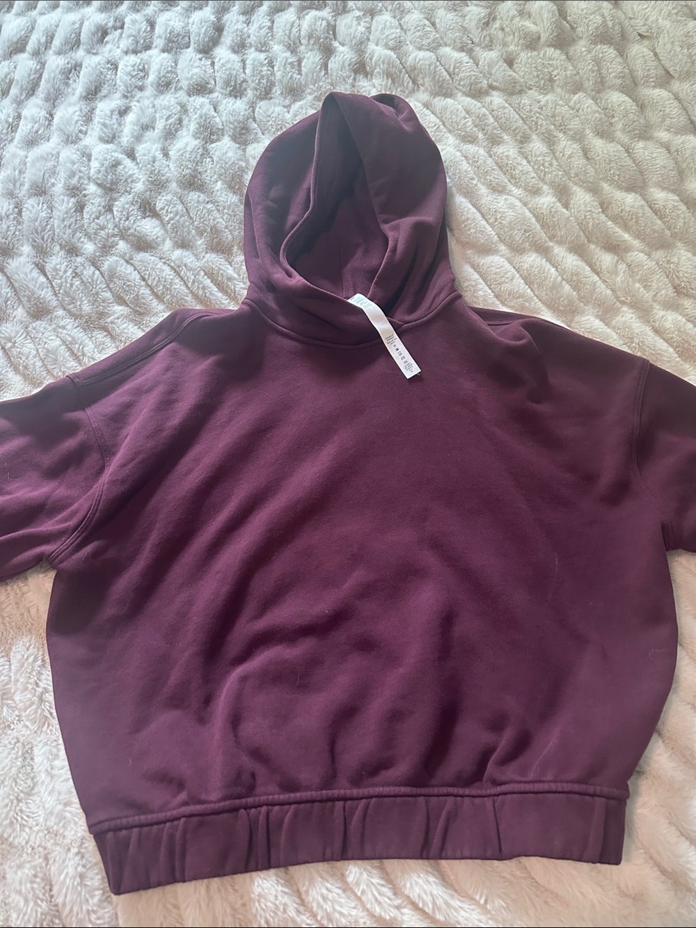 Lululemon Women's Maroon Hoodie Sweatshirt - Cozy Pullover NWOT Sz 6 - Picture 3 of 6